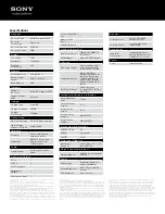 Preview for 2 page of Sony VAIO VPCEG3WFX Specifications