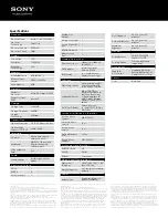 Preview for 2 page of Sony VAIO VPCEH24FX Specifications