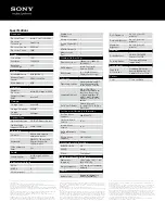 Preview for 2 page of Sony VAIO VPCEH2CFXB Specifications