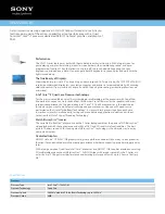 Sony VAIO VPCF22SFX Specifications preview