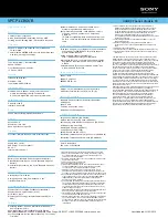 Preview for 2 page of Sony VAIO VPCP113KX/B Specifications