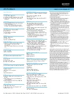 Preview for 2 page of Sony VAIO VPCP113KX/G Specifications