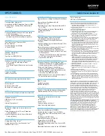 Preview for 2 page of Sony VAIO VPCP116KX/G Specification Sheet