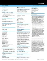 Preview for 2 page of Sony VGC-LT35E Specifications