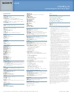 Preview for 2 page of Sony VGN-AR250G Specifications