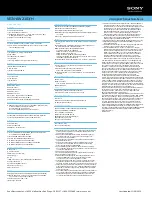 Preview for 2 page of Sony VGN-AW210J/H Specifications