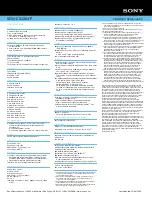 Preview for 2 page of Sony VGN-CS120J - VAIO CS Series Specifications