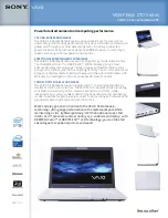 Sony VGN-FE690 Specifications preview