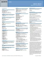 Preview for 2 page of Sony VGN-N110G Specifications