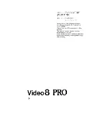 Preview for 115 page of Sony Video 8 Pro CCD-V100 Operating Instructions Manual