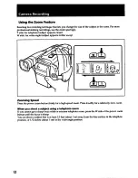 Preview for 12 page of Sony video Hi8 Handycam CCD-TR400 Operation Manual