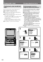 Preview for 12 page of Sony Video Walkman GV-D900E Operating Instructions Manual