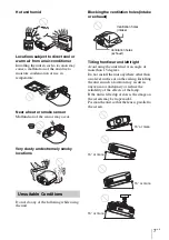 Preview for 7 page of Sony VPL-HW40ES Quick Reference Manual