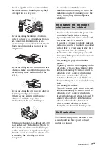 Preview for 47 page of Sony VPL-SW620 Quick Reference Manual