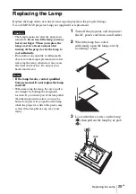 Preview for 69 page of Sony VPL-SW620 Quick Reference Manual