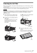 Preview for 71 page of Sony VPL-SW620 Quick Reference Manual