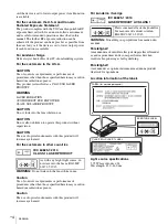 Preview for 4 page of Sony VPL-VW790ES Quick Reference Manual