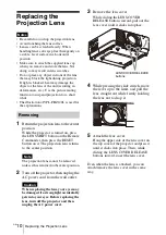 Preview for 10 page of Sony VPLL-Z4107 Operating Instructions Manual