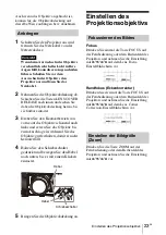 Preview for 23 page of Sony VPLL-Z4107 Operating Instructions Manual