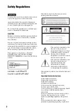 Preview for 2 page of Sony VRDMC10 - DVDirect Stand Alone DVD Recorder/Player Operating Instructions Manual