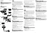 Sony Walkman BCR-NWA800 Operating Instructions preview