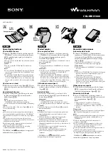 Sony WALKMAN CKL-NWX1000 Operating Instructions preview