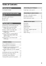 Preview for 3 page of Sony WALKMAN D-CJ01 Operating Instructions Manual