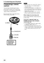 Preview for 22 page of Sony WALKMAN D-CJ01 Operating Instructions Manual