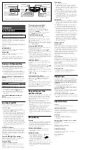 Preview for 2 page of Sony Walkman D-EJ001 Operating Instructions