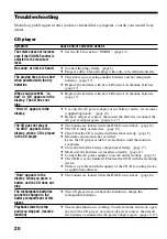 Preview for 20 page of Sony Walkman D-F21 Operating Instructions Manual