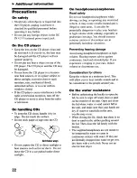 Preview for 22 page of Sony Walkman D-SJ17CK Operating Instructions Manual