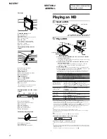 Preview for 4 page of Sony Walkman MZ-E707 Service Manual