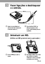 Preview for 11 page of Sony Walkman MZ-G750 (Portuguese) Manual De Instruções