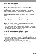 Preview for 21 page of Sony Walkman MZ-G750 (Portuguese) Manual De Instruções