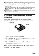 Preview for 29 page of Sony Walkman MZ-G750 (Portuguese) Manual De Instruções