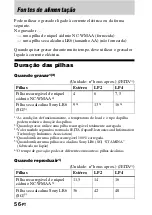 Preview for 56 page of Sony Walkman MZ-G750 (Portuguese) Manual De Instruções