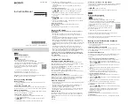 Preview for 3 page of Sony WALKMAN NW-WM1Z Manual