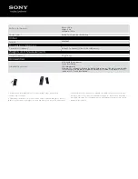 Preview for 4 page of Sony WALKMAN NWZ-E375 Specifications