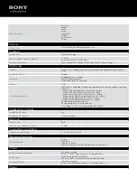 Preview for 2 page of Sony Walkman NWZ-S738FBNCYO Specifications