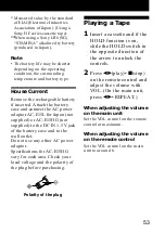 Preview for 53 page of Sony Walkman WM-GX688 Operating Instructions Manual