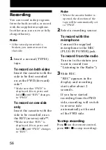 Preview for 56 page of Sony Walkman WM-GX688 Operating Instructions Manual