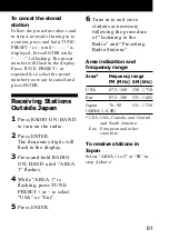 Preview for 61 page of Sony Walkman WM-GX688 Operating Instructions Manual