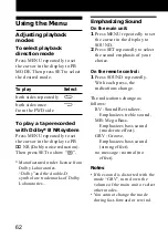 Preview for 62 page of Sony Walkman WM-GX688 Operating Instructions Manual