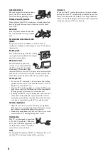 Preview for 6 page of Sony WEGA KLV-15SR3U Operating Instructions Manual