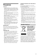 Preview for 7 page of Sony WEGA KLV-15SR3U Operating Instructions Manual