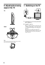 Preview for 14 page of Sony WEGA KLV-15SR3U Operating Instructions Manual