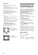 Preview for 18 page of Sony WEGA KLV-15SR3U Operating Instructions Manual