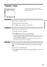 Preview for 25 page of Sony WEGA KLV-15SR3U Operating Instructions Manual