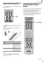 Preview for 25 page of Sony WEGA KLV 23HR2 Operating Instructions Manual