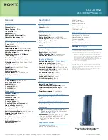 Preview for 2 page of Sony WEGA KLV 26HG2 Specifications